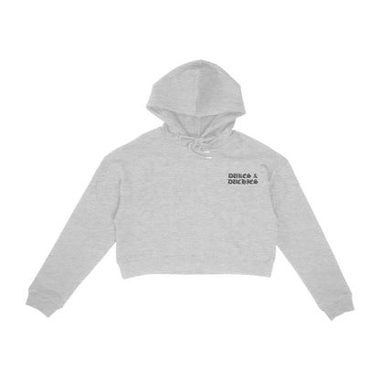 D Cropped Hoodie - Dukes & Duchies - hoodies - Heather Grey